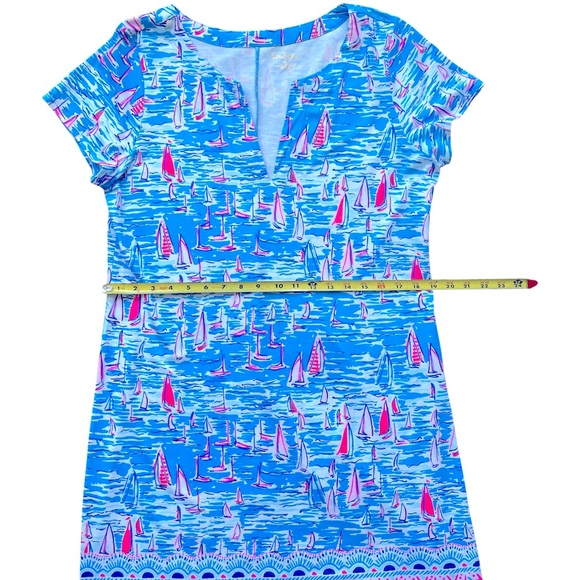 Lilly Pulitzer Sophiletta UPF 50+ Short Sleeve Dress Boatylicious XL - Picture 8 of 13
